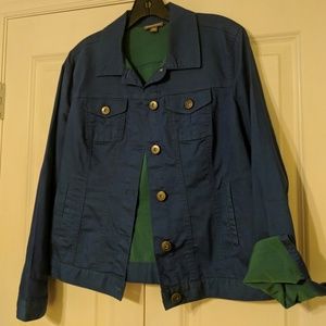 Blue lightweight cotton jacket/blazer